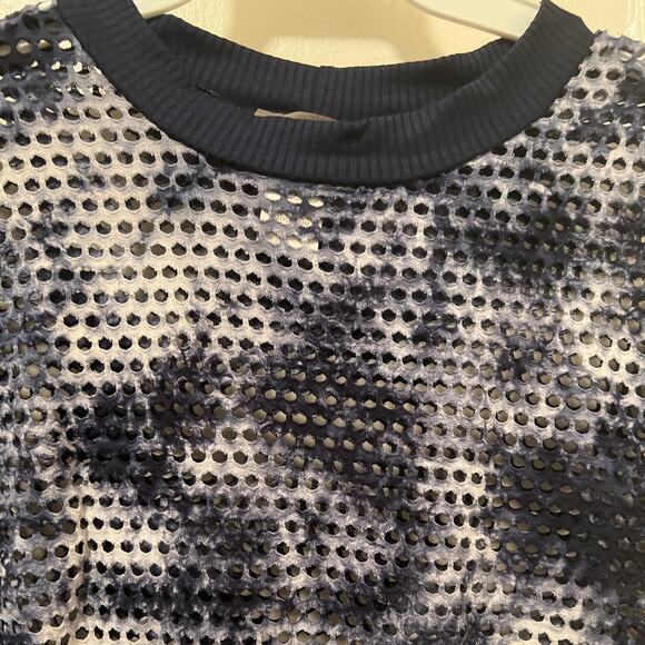 Sans Souci Tie Dye Fishnet Crop Top New Size S - Picture 5 of 11